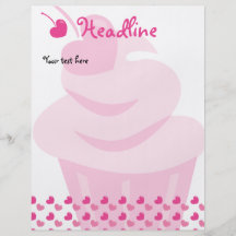 Pop-Herz-kleiner Kuchen Individuelle Flyer