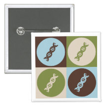 Pop-Kunst-Genetik Buttons