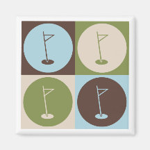 Pop-Kunst-Golf Magnete
