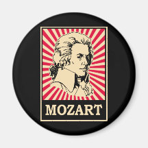Pop-Kunst Mozart Magnets