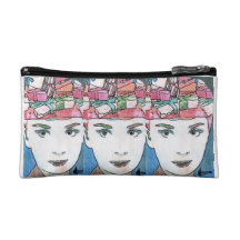 Pop-Kunst-Porträtmalerei Kosmetik-Tasche