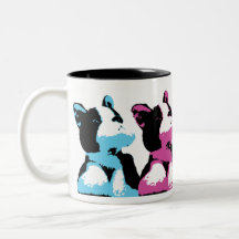 Pop-Kunst-Welpen-Becher Tassen