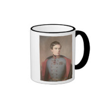 Porträt des Kaisers Franz Joseph von Österreich Tee Haferl