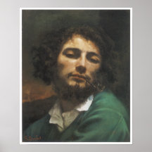 Porträt des Künstlers, Mann mit einem Rohr, 1848-4 Plakate