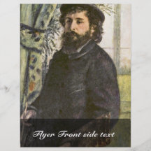 Porträt des Malers Claude Monet durch Pierre Flyer Druck