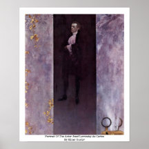 Porträt des Schauspielers Josef Lewinsky als Carlo Plakat