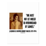 Porträt Jackie Kennedy nicht gelassenes Traurigkei Postkarte