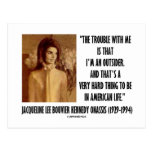 Porträt-Problem Jackie Kennedy mit mir Außenseiter Postkarten