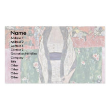 Porträt von Adele Bloch-Bauer durch Klimt Gustav Visitenkarte