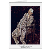 Porträt von Johann schädigt durch Schiele Egon Karte