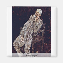 Porträt von Johann schädigt durch Schiele Egon Kühlschrankmagnet