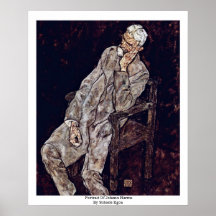 Porträt von Johann schädigt durch Schiele Egon Poster