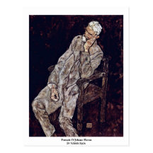 Porträt von Johann schädigt durch Schiele Egon Postkarten