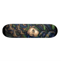 Porträt von Medusa SKATEBOARD-Schlangen-Mythologie Individuelle Decks