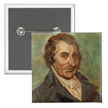 Porträt von Thomas Paine Buttons