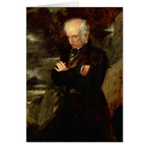 Porträt von William Wordsworth 1842 Grußkarte