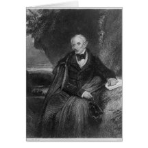 Porträt von William Wordsworth Grußkarte