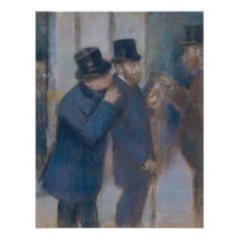 Porträts an der Börse durch Edgar Degas Ankündigungskarten