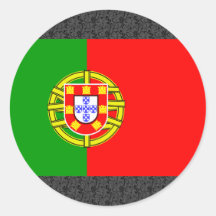 Portugal-Flagge Runde Sticker