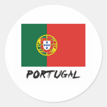 Portugal-Flagge Runder Aufkleber