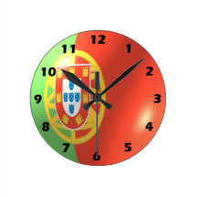 Portugal-Flaggen-Wanduhr