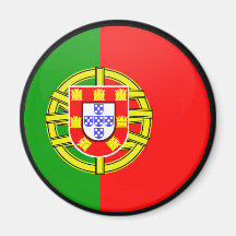 Portugal-Qualität Flaggen-Kreis Kühlschrankmagnete