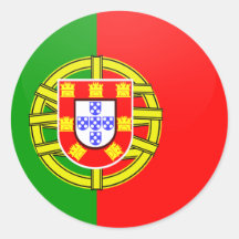 Portugal-Qualität Flaggen-Kreis Sticker