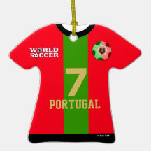 Portugal-Weltmeisterschaft-Fußball-Jersey-Verzieru Ornamente