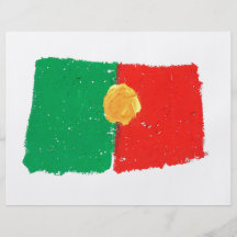 Portugiesische Flagge Bedruckte Flyer