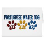 PORTUGIESISCHER WASSER-HUNDvati-Tatzen-Druck 1 Karte