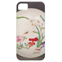 Porzellanteller, famille Rosendekoration, Yung Che iPhone 5 Etui