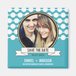 Posh Paar-Save the Date Magnet - Türkis Magnets