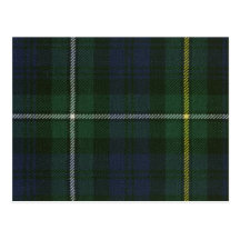 Postkarte Campbell Argyll des modernen Tartan-Druc