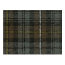 Postkarte Campbell von Argyll verwitterte Tartan