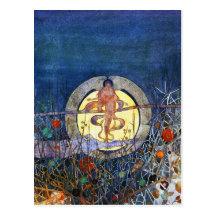 Postkarte: Der Ernte-Mond