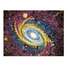 Postkarte des Spiralarms M81