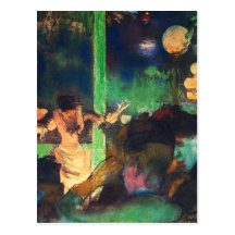 Postkarte: Edgar Degas - Café-DES Ambassadeurs