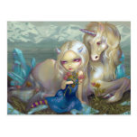 Postkarte "Fiona und des Einhorns"