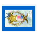 Postkarte - Flagge-Stern Eagle