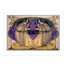 Postkarte: Frühling durch Frances Macdonald