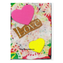 Postkarte - Herz-Liebe