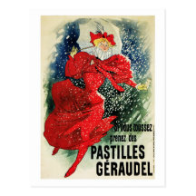 Postkarte:  Jules Chéret. - Pastillen Geraudel
