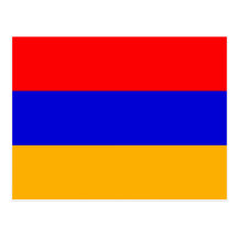 Postkarte mit Flagge von Armenien