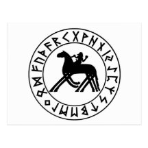 Postkarte Sleipnir Schild