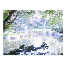 Postkarte - Überbeleuchtete Landschaft