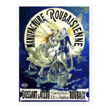 Postkarte: Vintage Zyklen: Roubaisien