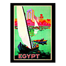 Postkarte-Vintages Reise-Ägypten