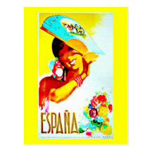 Postkarte-Vintages Reise-Spanien