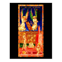 Postkarte-Vintages Weissagung-Tarot 1