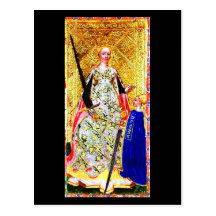Postkarte-Vintages Weissagung-Tarot 12
